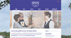 Desktop Screenshot of hotel-kaemper.de